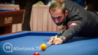 Benim en iyi yaptığım şey bilardo oynamak değil sözü